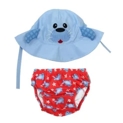 ZooCchini - Conjunto de Banho Chapéu e Cueca 12-24 meses - Foca