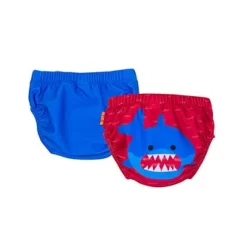 ZooCchini - Conjunto de 2 cuecas de Banho 6-12 meses - Tubarão Azul